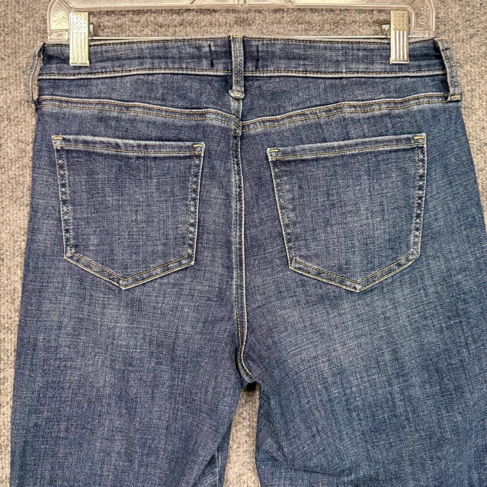 NYDJ Jeans‎ Womens 4 Blue Marcel Straight Crop Medium Wash Lift Tuck Ankle Zip